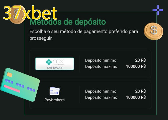 O cassino 37xbetbet oferece uma grande variedade de métodos de pagamento